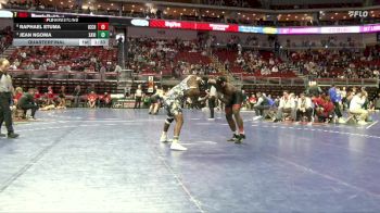 3A-215 lbs Quarterfinal - Jean Ngoma, Xavier, Cedar Rapids vs Raphael Etuma, Iowa City, City High