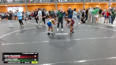 90 lbs Round 2 - Noah Velazquez, Rock Hill Wrestling Club vs Jayden Coker, Swamp Rabbit Wrestling