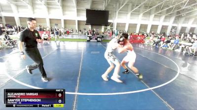 113 lbs Quarterfinals (8 Team) - Alejandro Vargas, Oregon vs Sawyer Stephenson, Michigan