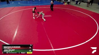 75 lbs Semis & 1st Wrestleback (8 Team) - John Willert, Hutchinson vs Grayson Schroeder, Pine Island