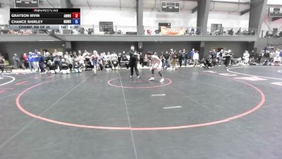 126 lbs Champ. Rd Of 32 - Grayson Irvin, AWWC vs Chance Shirley, Mat Demon Wrestling Club