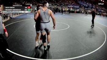 D 2 175 lbs Semifinal - Braeden Simoneaux, Teurlings Catholic vs Zach Cestia, St. Thomas More
