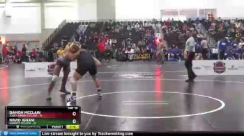 165 lbs Round 1 (6 Team) - Damon McClain, Joliet Junior College vs Navid Ighani, Garrett College