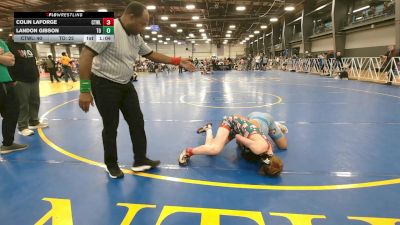 110 lbs Round 4 - 1:30pm Friday - Colin Laforge, CTWHALE vs Landon Gibson, Team Ohio