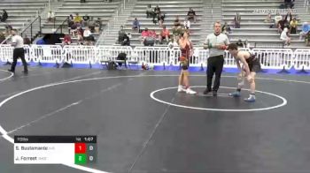 113 lbs Prelims - Sam Bustamante, Indiana Outlaws Bronze vs Jax Forrest, Team Diamond Fish Pink