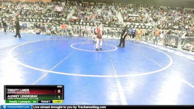 100 lbs Quarterfinal - Audrey Lensegrav, Askeo International Mat Club vs Trinity Laber, Eastern Oregon Elite