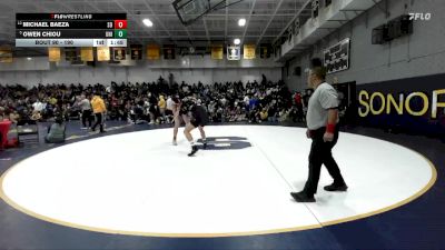 190 lbs Champ. Round 1 - Owen Chiou, University vs Michael Baeza, San Dimas