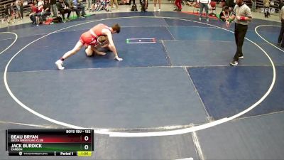 132 lbs Semifinal - Jack Burdick, CARBON vs Beau Bryan, Delta Wrestling Club