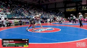 7A-165 lbs Semifinal - Michael Heath, Brookwood vs Grayson Santee, Buford HS