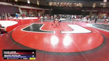 132 lbs Semifinal - Kyler Lester, Lions Wrestling Academy vs Brooks McCollom, Edmond North High School Wrestling