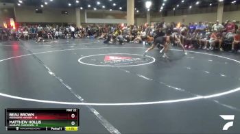 132 lbs Round 1 (6 Team) - Matthew Hollis, Alabama Takedown vs Beau Brown, Mississippi Mayhem