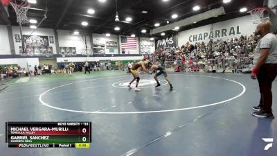 113 lbs Quarterfinal - Michael Vergara-Murillo, Temecula Valley vs Gabriel Sanchez, Murrieta Mesa