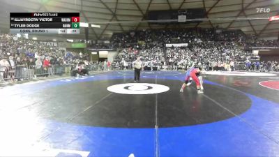 Boys 2A 144 lbs Cons. Round 1 - Illjayroctiv Victor, Washington vs Tyler Dodge, Bainbridge