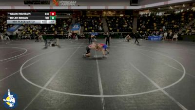157 lbs 9th Place Match - Rylee Brown, Fort Dodge vs Gavin Knutson, Decorah