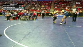3A-165 lbs Cons. Round 3 - Chase Cournoyer, Pleasant Valley vs Shannon Hughes, Bettendorf
