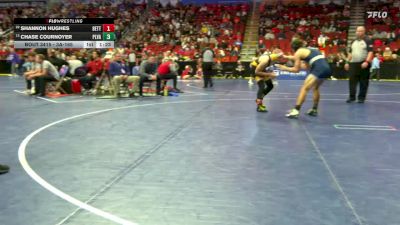 3A-165 lbs Cons. Round 3 - Chase Cournoyer, Pleasant Valley vs Shannon Hughes, Bettendorf
