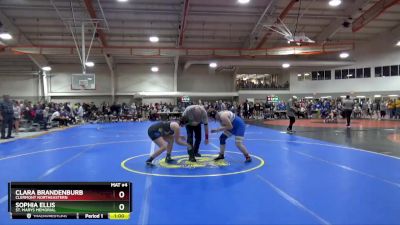 170 lbs Cons. Round 2 - Sophia Ellis, St. Marys Memorial vs Clara Brandenburb, Clermont Northeastern