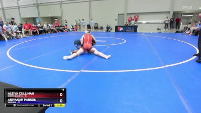 130 lbs Placement Matches (8 Team) - Aleiya Cullinan, North Dakota vs Ariyanah Parson, Virginia