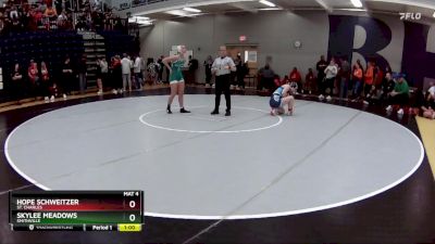 135 lbs. Cons. Round 2 - Skylee Meadows, Smithville vs Hope Schweitzer, St. Charles