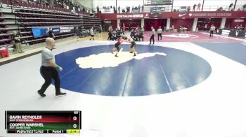 157 lbs Quarterfinal - Cooper Warshel, Pitt-Johnstown vs Gavin Reynolds, East Stroudsburg