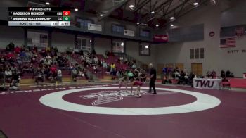 103 lbs Quarterfinal - Maddison Heinzer, Colorado Mesa University vs Brianna Vollendroff, Chadron