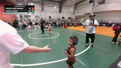 48 lbs Cons. Semi - Kaleia Vade Rendon, Takedown-City Wrestling vs Asiah Flores, Dumas Wrestling