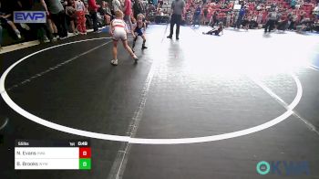 55 lbs Consi Of 4 - Nicholas Evans, HURRICANE WRESTLING ACADEMY vs Beckem Brooks, Winfield Youth Wrestling Club