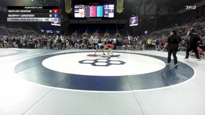 132 lbs Cons. Sub-rd Of 64 - Waylon Deaton, WI vs Murphy Lengkeek, MI