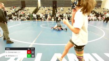 82 lbs Rr Rnd 1 - Samantha Zimmerman, Centurion Wrestling vs Mia Williams, MGW Bullsharks