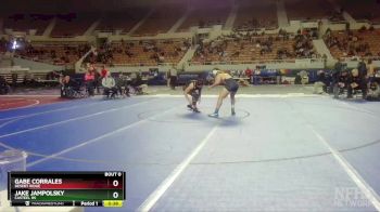 D1-150 lbs Cons. Round 2 - Gabe Corrales, Desert Ridge vs Jake Jampolsky, Casteel HS