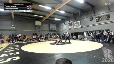 108 lbs Champ. Round 1 - Noah Medina, Vacaville Wreslting Club vs Conner Navarre, Paradise