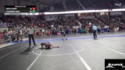 64 lbs Quarterfinal - Beau Corby, Greater Heights vs Thaddeus King, Circle