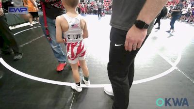 46 lbs 3rd Place - Maculey Andrews, Hilldale Youth Wrestling Club vs Carter Mcculley, Claremore Wrestling Club