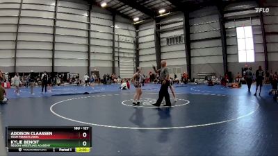 127 lbs Cons. Round 2 - Kylie Benoit, Region Wrestling Academy vs Addison Claassen, Team Pennsylvania