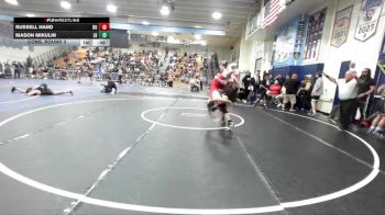 120 lbs Cons. Round 3 - Russell Hand, Redondo Union vs Mason Mikulin, Laguna Beach