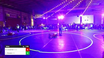 80 lbs Round Of 16 - Adalynn Creamer, Russell Broncos vs Laramie Dawes, Wrangler Wrestling