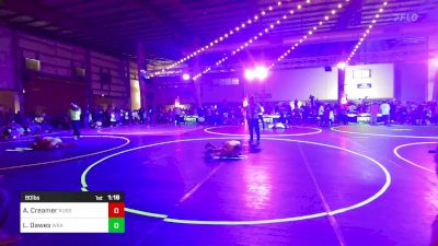 80 lbs Round Of 16 - Adalynn Creamer, Russell Broncos vs Laramie Dawes, Wrangler Wrestling