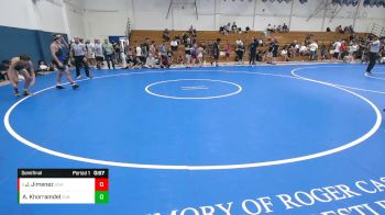 130 lbs Semifinal - Jimmy Jimenez, Unattached vs Aiden Khorramdel, Wright WA