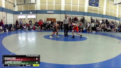 115 lbs Placement - Aubrien Buckley, Indian Creek Wrestling Club (M) vs Ethan Pine, Quaker Wrestling Club