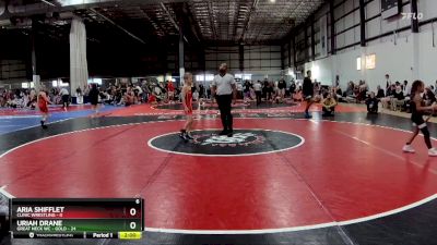 65 lbs Round 4 (6 Team) - Uriah Drane, GREAT NECK WC - GOLD vs Aria Shifflet, CLINIC WRESTLING