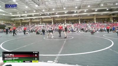 110 lbs Cons. Round 2 - Luke Bell, Spring Hill vs Nathan Maley, Hutchinson