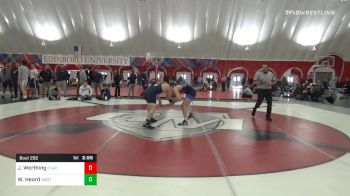 157 lbs Consolation - John Worthing, Clarion vs Walker Heard, West Virginia