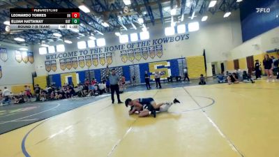 126 lbs Round 7 (8 Team) - Elijah Hattaway, The Outsiders vs Leonardo Torres, Black Hive