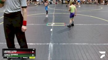 49 lbs Round 1 (6 Team) - Camila Ramirez, Ares Black vs Jeffrey Lutes, Ragin Raisins WC