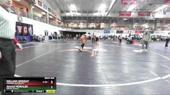 184 lbs Semifinal - William Speight, Lourdes University vs Isaiah Morales, Menlo (Calif.)