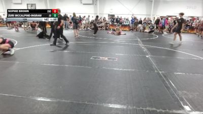 128 lbs Semis (4 Team) - Sophie Brown, Storm Wrestling Center vs Zuri Mccalpine-ingram, AR-15