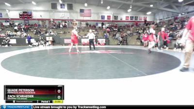 285 lbs Cons. Round 2 - Zach Schraeder, Western Colorado vs Quade Peterson, Minnesota State Moorhead