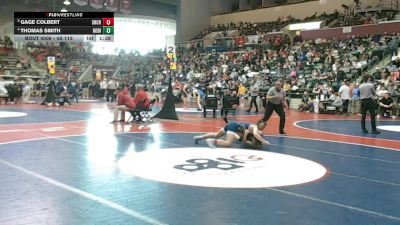 4A 113 lbs Quarterfinal - Gage Colbert, Shiloh Christian vs Thomas Smith, Robinson