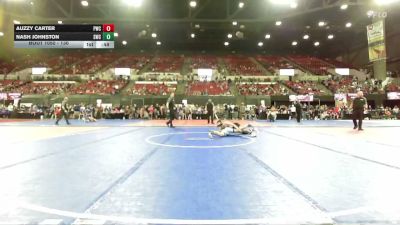 130 lbs Cons. Round 5 - Auzzy Carter, Powell Wrestling Club vs Nash Johnston, Sanderson Wrestling Club