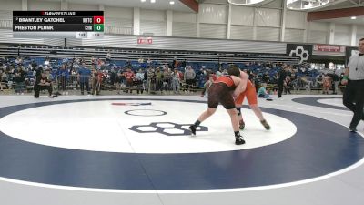 135 lbs Cons. Semis - Preston Plunk, Coweta Youth Wrestling vs Brantley Gatchel, Warrior Regional Training Center